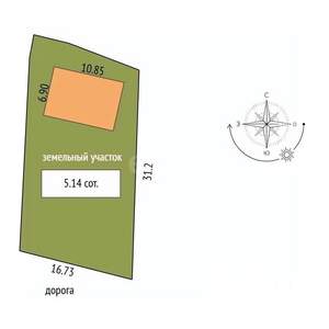 Дом 118м², 2-этажный, на длительный срок,