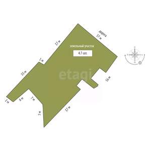 Дом 95м&sup2;, 2-этажный, участок 5 сот.  