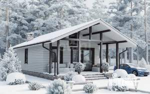 Дом 55м&sup2;, 1-этажный, участок 21 сот.  