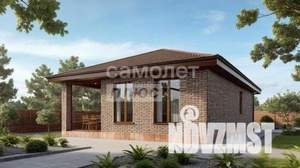Дом 110м&sup2;, 1-этажный, участок 6 сот.  