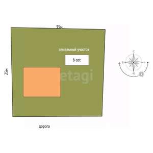 Дом 181м&sup2;, 2-этажный, участок 6 сот.  