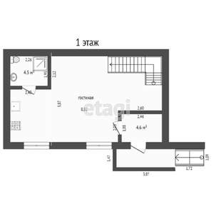 Таунхаус 147м&sup2;, 3-этажный, участок 3 сот.  