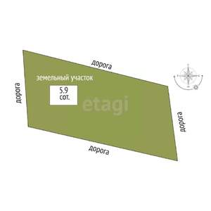 Дача 20м&sup2;, 2-этажный, участок 6 сот.  