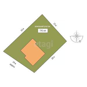 Дом 218м&sup2;, 2-этажный, участок 7 сот.  