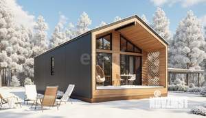 Дом 60м&sup2;, 1-этажный, участок 6 сот.  