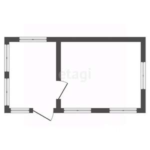 Дача 17м&sup2;, 1-этажный, участок 4 сот.  