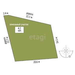 Дача 30м&sup2;, 2-этажный, участок 4 сот.  