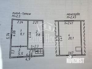 Дача 45м&sup2;, 2-этажный, участок 4 сот.  
