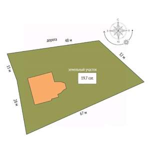 Дом 400м&sup2;, 3-этажный, участок 19 сот.  