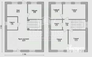 Дом 120м², 2-этажный, участок 5 сот.  