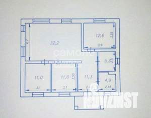 Дом 100м&sup2;, 1-этажный, участок 8 сот.  