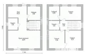 Дом 120м², 2-этажный, участок 5 сот.  