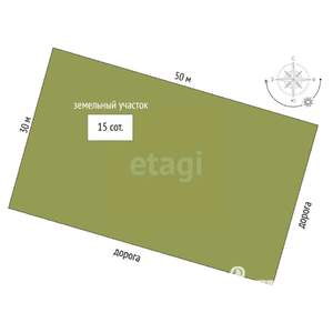 Дом 45м&sup2;, 1-этажный, участок 5 сот.  