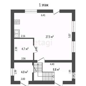Дом 143м&sup2;, 3-этажный, участок 6 сот.  