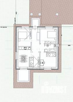 Дом 110м&sup2;, 1-этажный, участок 5 сот.  