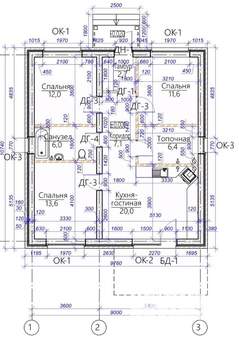 Дом 80м&sup2;, 1-этажный, участок 7 сот.  