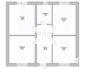 Дом 90м&sup2;, 1-этажный, участок 10 сот.  