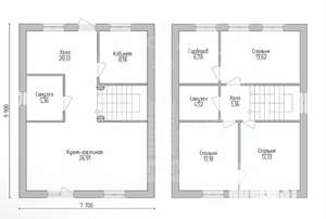 Коттедж 120м&sup2;, 2-этажный, участок 5 сот.  