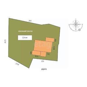 Дом 1703м&sup2;, 5-этажный, участок 11 сот.  