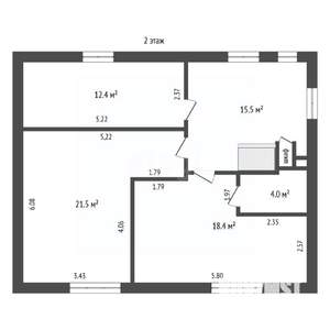 Дом 149м&sup2;, 2-этажный, участок 4 сот.  