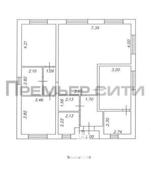 Дом 115м&sup2;, 1-этажный, участок 7 сот.  