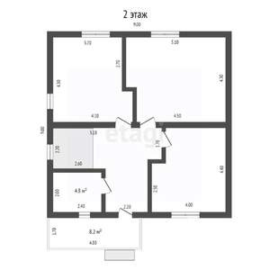 Дом 170м&sup2;, 2-этажный, участок 8 сот.  