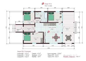 Дом 90м&sup2;, 1-этажный, участок 15 сот.  