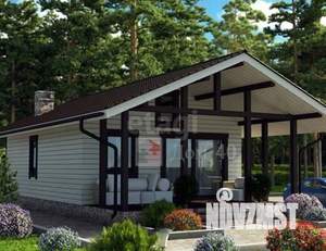 Дом 65м&sup2;, 1-этажный, участок 6 сот.  