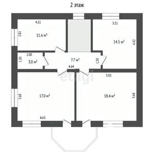 Дом 160м&sup2;, 2-этажный, участок 6 сот.  