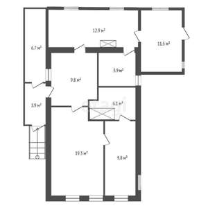 Дом 86м&sup2;, 1-этажный, участок 10 сот.  