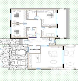 Дом 194м&sup2;, 1-этажный, участок 11 сот.  