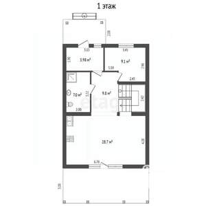 Дом 129м&sup2;, 2-этажный, участок 4 сот.  