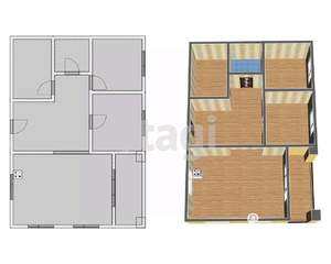 Дом 90м&sup2;, 1-этажный, участок 12 сот.  