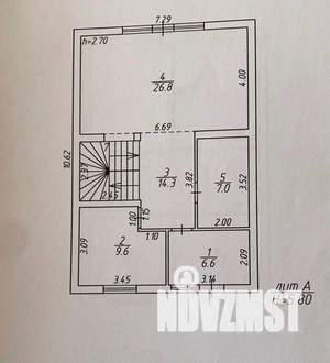 Дом 129м&sup2;, 2-этажный, участок 412 сот.  