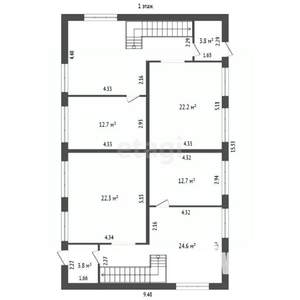 Дом 250м&sup2;, 2-этажный, участок 6 сот.  