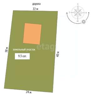 Дача 49м&sup2;, 1-этажный, участок 9 сот.  