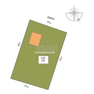 Дача 46м&sup2;, 2-этажный, участок 6 сот.  