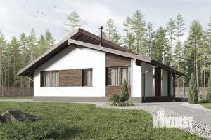 Дом 117м&sup2;, 1-этажный, участок 10 сот.  