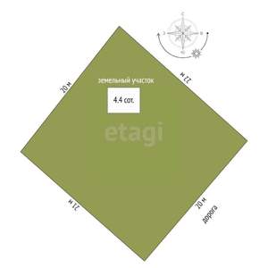 Дача 48м&sup2;, 1-этажный, участок 4 сот.  