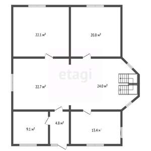 Дом 237м&sup2;, 2-этажный, участок 23 сот.  