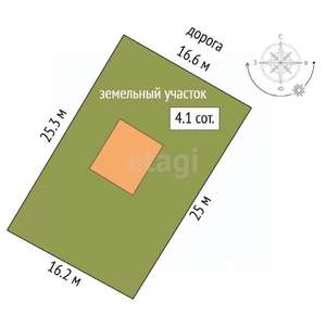 Дача 29м&sup2;, 1-этажный, участок 4 сот.  