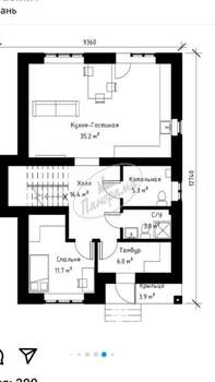 Дом 200м&sup2;, 2-этажный, участок 8 сот.  