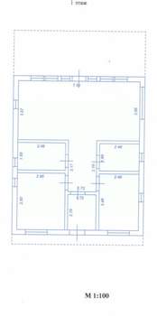 Дом 69м&sup2;, 1-этажный, участок 6 сот.  