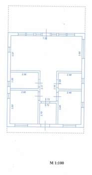 Дом 69м&sup2;, 1-этажный, участок 6 сот.  