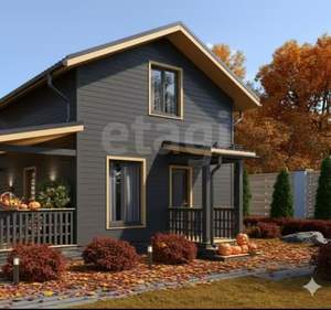 Дом 59м&sup2;, 1-этажный, участок 10 сот.  