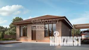 Дом 110м&sup2;, 1-этажный, участок 6 сот.  