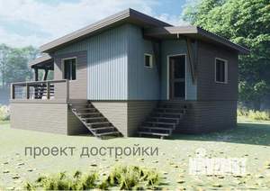 Дом 45м², 1-этажный, участок 6 сот.  