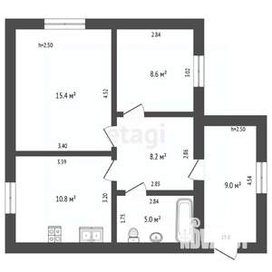 Дом 110м&sup2;, 2-этажный, участок 10 сот.  