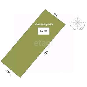 Дача 30м&sup2;, 2-этажный, участок 6 сот.  