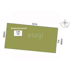 Дом 130м&sup2;, 1-этажный, участок 6 сот.  